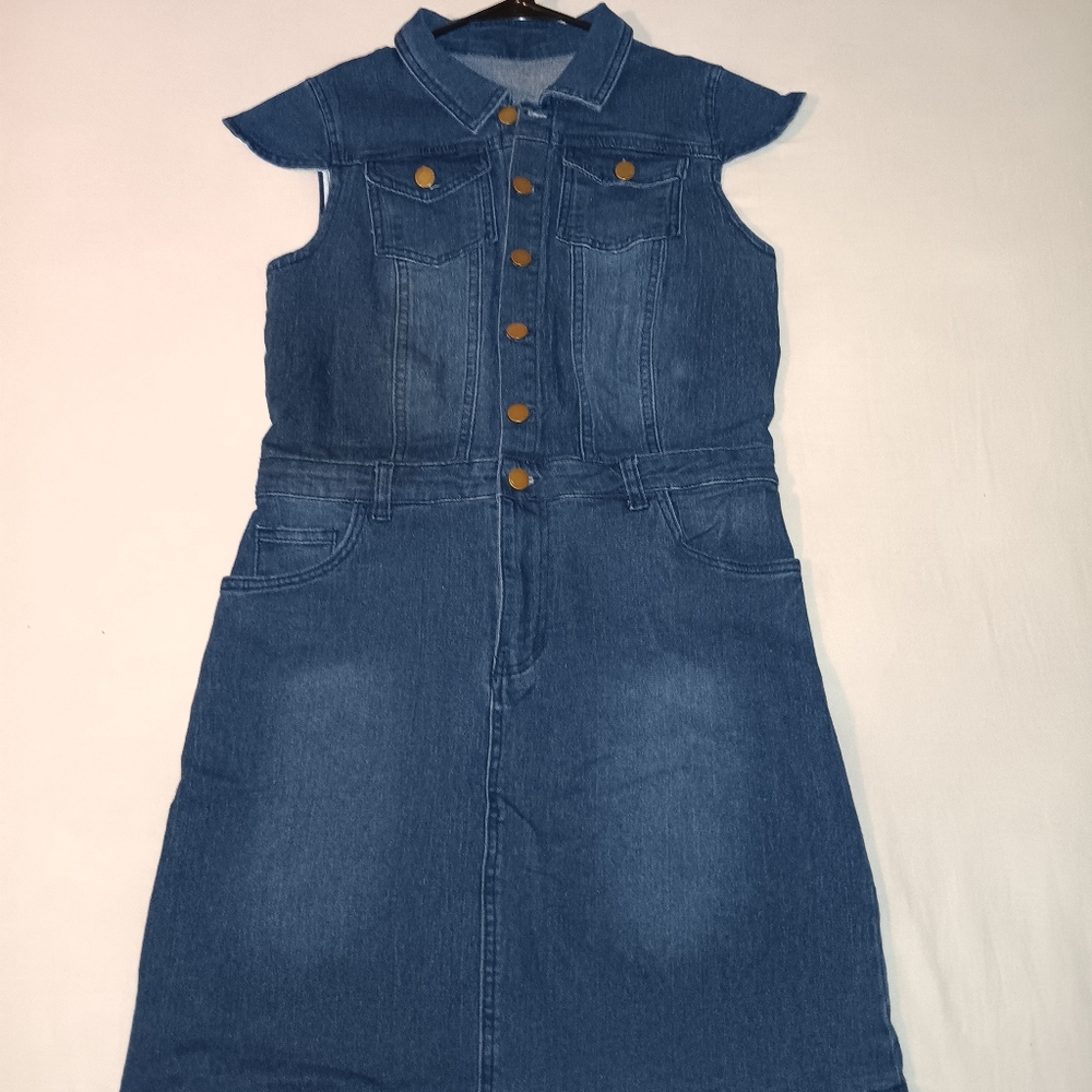 CHOUYATOU Denim Pencil Dress